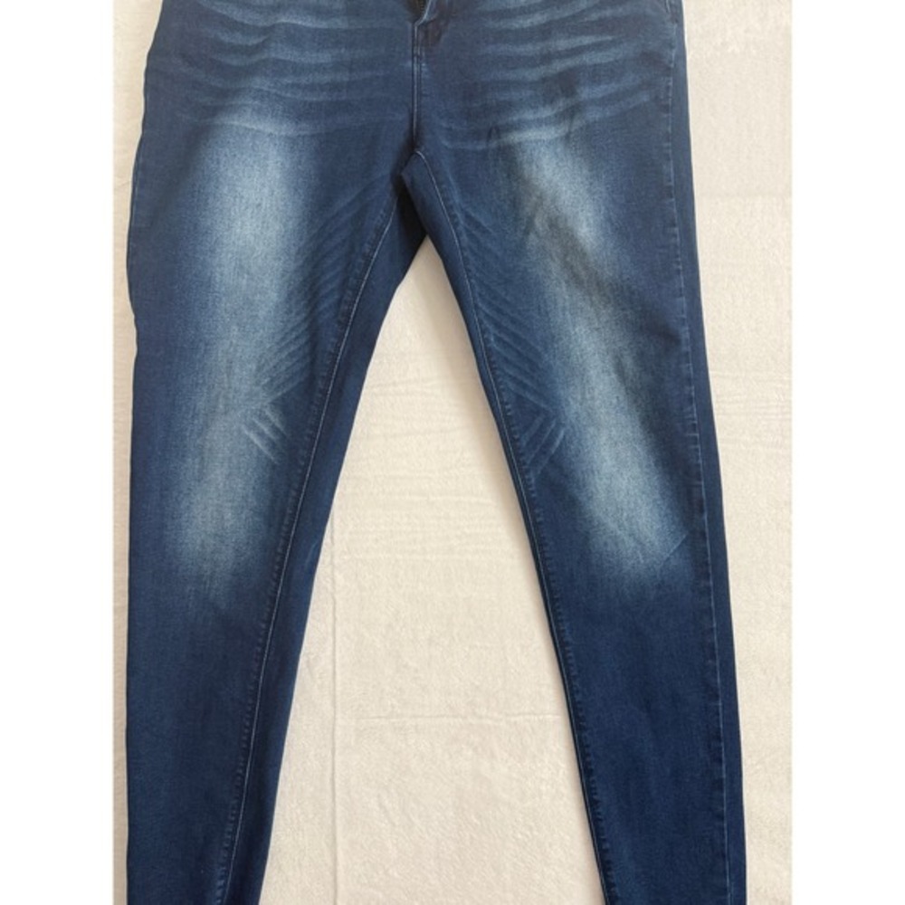 Huitoula‎ Women's Mid Wash Frayed Hem Skinny Jeans Size 14 Fashion Jeans
